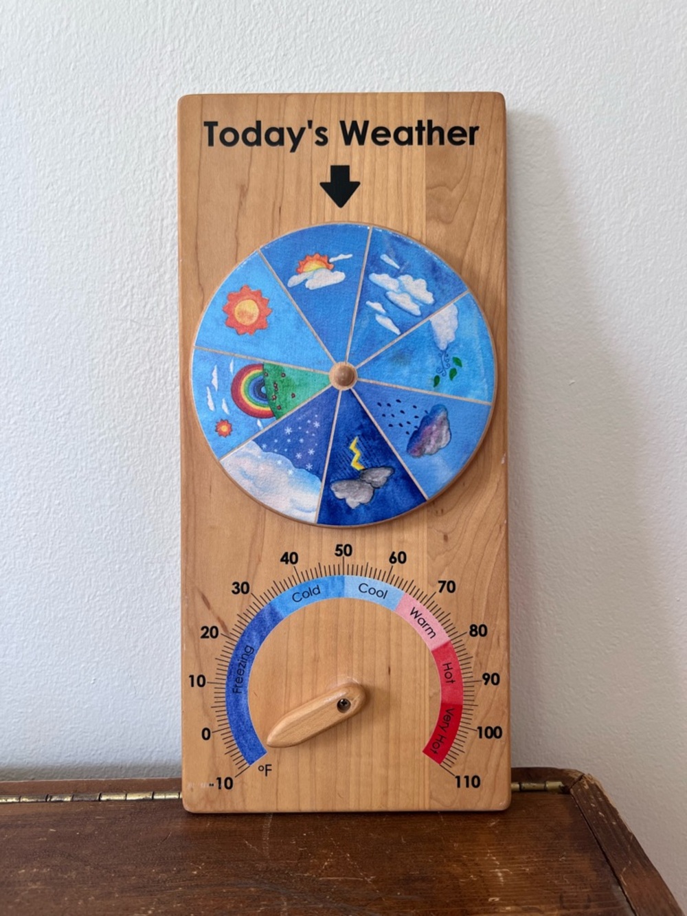 From Jessica | Wooden Weather Chart Montessori